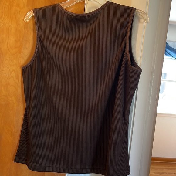 Brown Ribbed Tank - Picture 3 of 3
